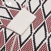 FILA Women's Geometric Jacquard Lapel Knit Cardigan