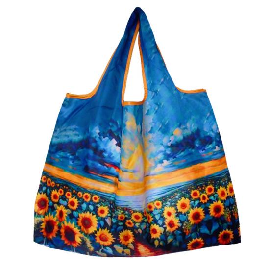 

Shopping Bag Polyester Tear-Resistant Bag Large Capacity Foldable Reusable Grocery Bag for Groceries Fruits Vegetables O