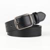 Casual Denim Youthful Belt Crafted From Durable Cowhide In Elegant Black For Looks Fashionable