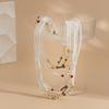 Creative Multi Layer Boho Ethnic Style White Colorful Seed Bead Beach Jewelry Elastic Waist Chain