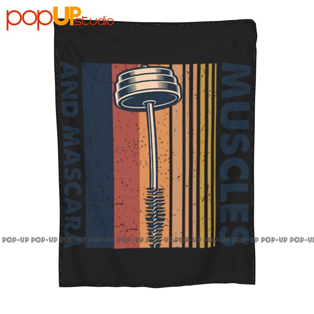 Muscles And Mascara Bodybuilding Powerlifting Gym Ultra-Soft Blanket Quilt Winter Sofa Cover Bed Covers