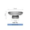 Abay Vertical Stripe High-Foot Glass Fruit Plate