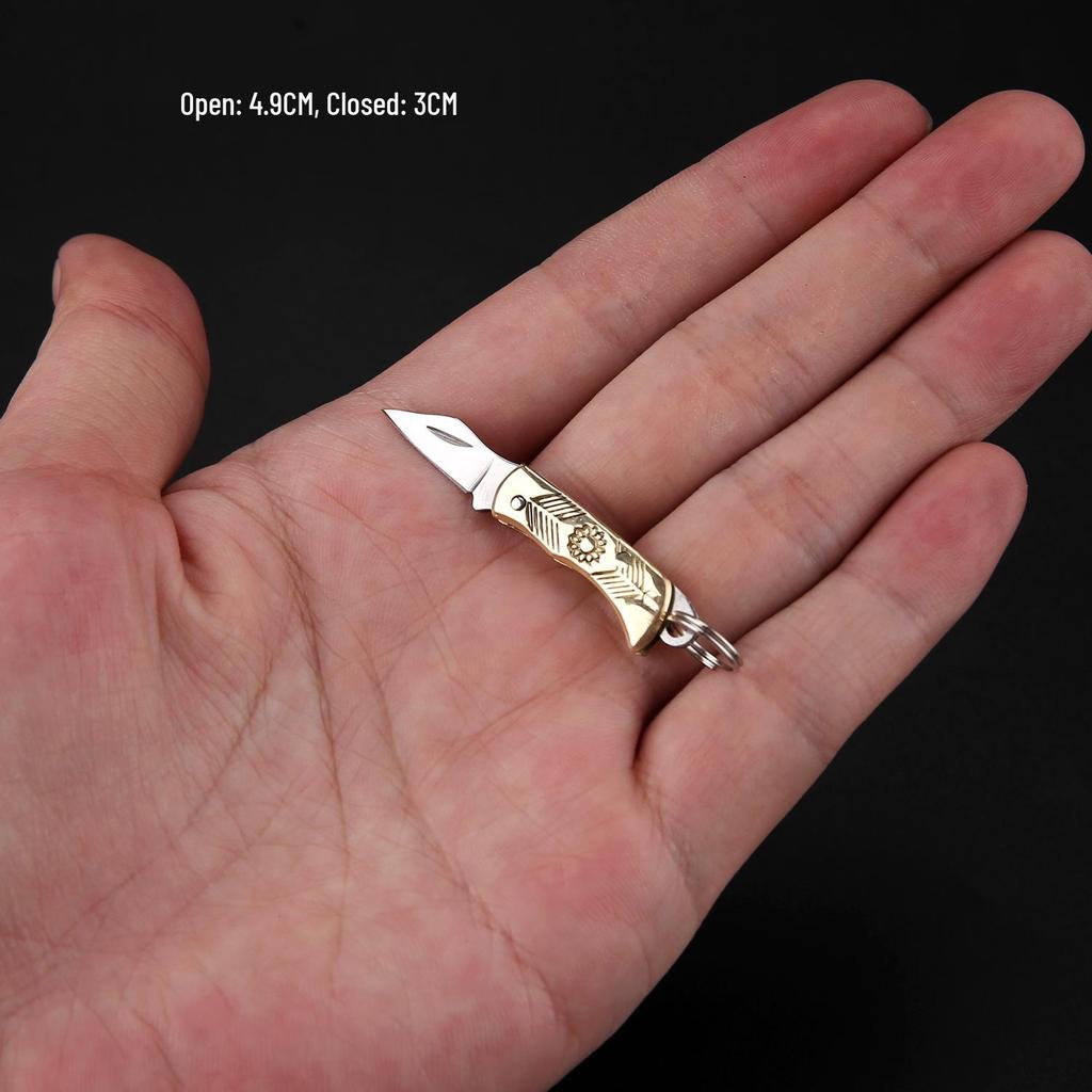 Mini Folding Pocket Keychain Knife - Compact, Portable, and Convenient