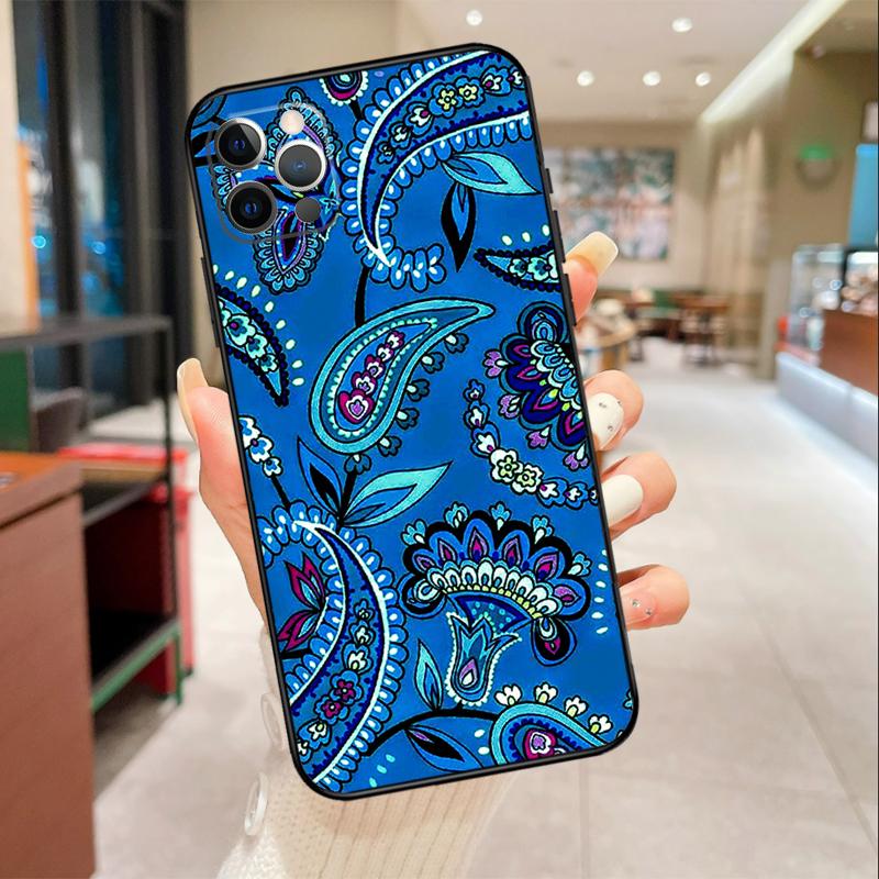 Paisley Pattern Phone Case For iPhone 17 16 15 14 13 11 12 Pro Max mini 16 Plus 16e 17 Air Protective Cover