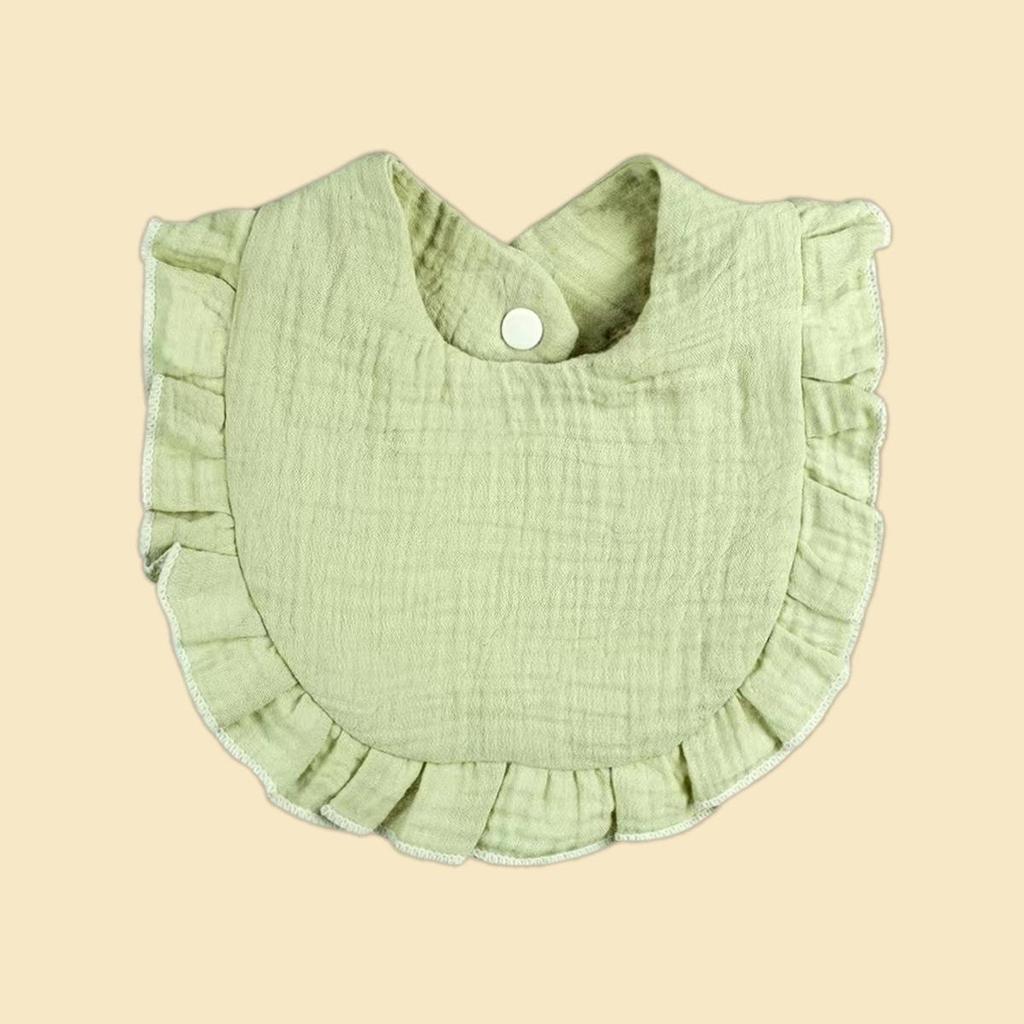 European & American Stylish Ruffled Edge Lace Baby Bibs