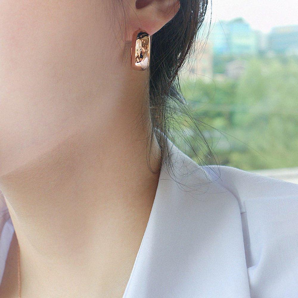 

14K G.F. Maman Half Ring Earrings Ea2201 yellow gold