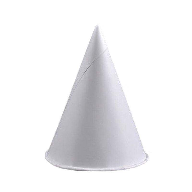 Changbaosen 3.7oz White Conical Paper Cups