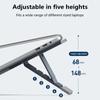 Laptops Stand with 360 Rotating Base, Computer Notebook Laptops Risers Metal Holder for Desk Work