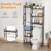 Above Toilet Storage Rack, 3-Tier Over The Toilet Shelf, Freestanding Bathroom Organizer Adjustable Storage Shelf Space Saver Rack for Restroom