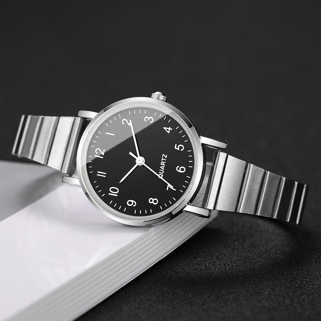 2 STÜCKE/Set Mode Arabisches Zifferblatt Damen Quarz Uhr Einfache Damen Armbanduhren Mädchen Uhr Reloj Mujer