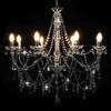 VidaXL Chandelier with Beads Pendant Lamp Ceiling Light Luminaire Interior Lighting Living Room Sitting Room Bedroom 281606