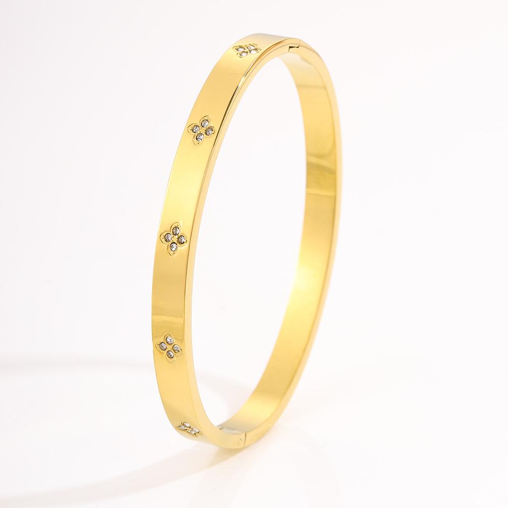 Titanium Steel Non-fading Women's Light Luxury Personalized Design Gold Fashion Trend Jingle