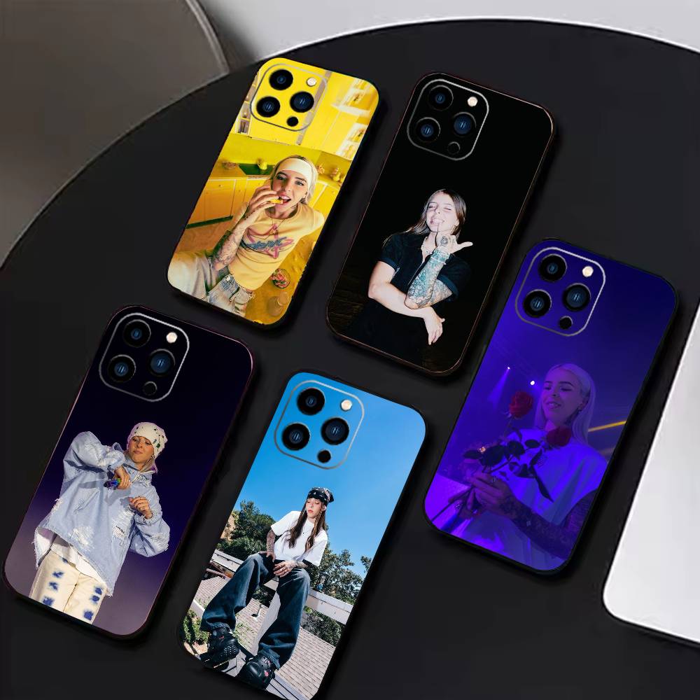 Singer Young L-Miko Phone Case For iPhone 16,15,14,13,12,17,Pro Max,Plus Silicone Black Case