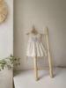Baby Girls' Spring & Summer Floral Embroidered Butterfly Tie Apron Sleeveless Suspender Dress