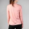 Nike Element Dri-FIT Quick-Dry Fitness Běh Potištěné tričko s dlouhým rukávem s výstřihem Dámské topy Quartz-růžová 928742-606