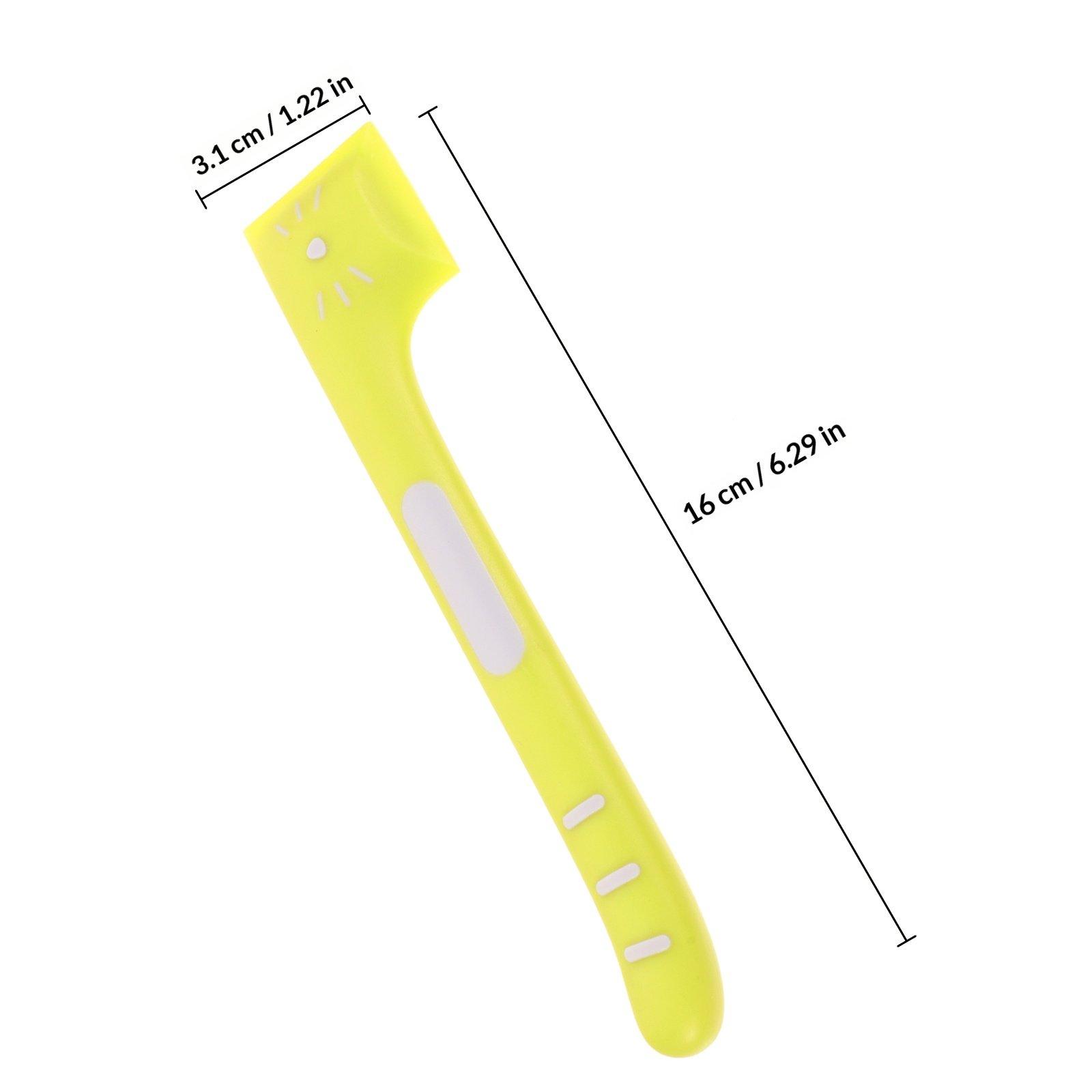 

2Pcs Pet Food Can Spoon for Dogs and Cats Reusable Can Scraper Spoon Easy Open Lid Damage Tpr Material зелёный
