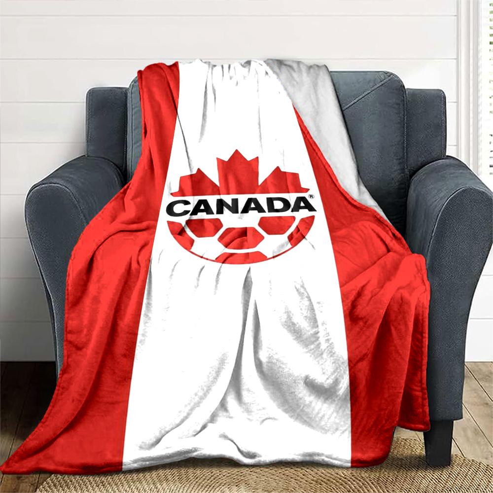 CANADA FC Print Flannel Blanket High Quality Warm Comfortable Cover for All Seasons Perfect for Gifts Home Decor