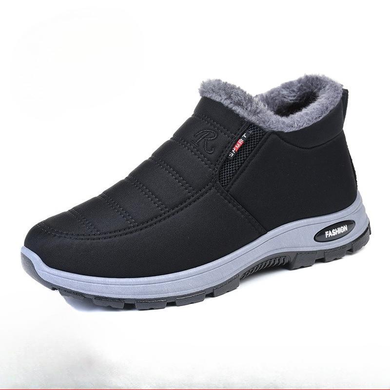 Men s and Women s Cotton-Lined Warm Short Boots Casual Snow Boots 36 чёрный