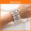 Luxurious Drop Water Crystal Glass Fashion Bracelet For Stylish Winter Women
