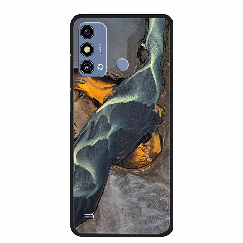 Soft Silicone Cover For ZTE Blade A53 / A53Pro / A53Plus Case Marble TPU Black Protector Case for ZTE Blade A53 Plus Cover Funda