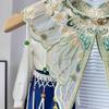 Embroidery Butterfly Flower Yunjian Shawl Decorative Pearl Tassels False Collar