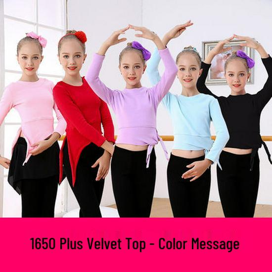 Children's Cotton Dance Tops - Spring & Autumn: Long/Short Sleeve Latin, Summer Chinese, Yoga Wear for Girls