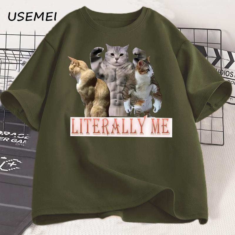 Funny Cat Autism T-shirt Men Women Cotton Short Sleeve Tshirt Unisex Streetwear Grpahic Tees Printed Oversized Male Clothes Tops