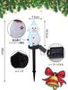 Set of Waterproof Snowman Solar Lights for Christmas Garden and Ornaments with Automatic Ideal for Outdoor and Creates a Stylish and Atmospheric