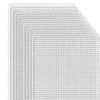 White Open-Grid Bag Plastic Mesh Sheets for DIY Handbag Projects, 10 Set Flexible Mesh and Canvas Piece Ready for Sewing and Embroidered, Crochet