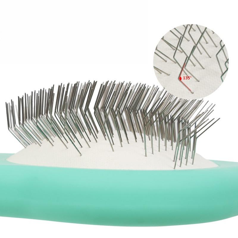 Pet Comb, Cat Hair-pulling Needle Comb, Dog Hair-removing Hand Feel Lacquer Cat Comb