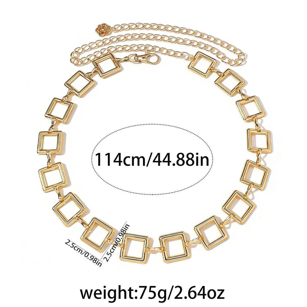 Bohemian Retro Metal Waist Chain for Women - Ethnic Style Body Jewelry