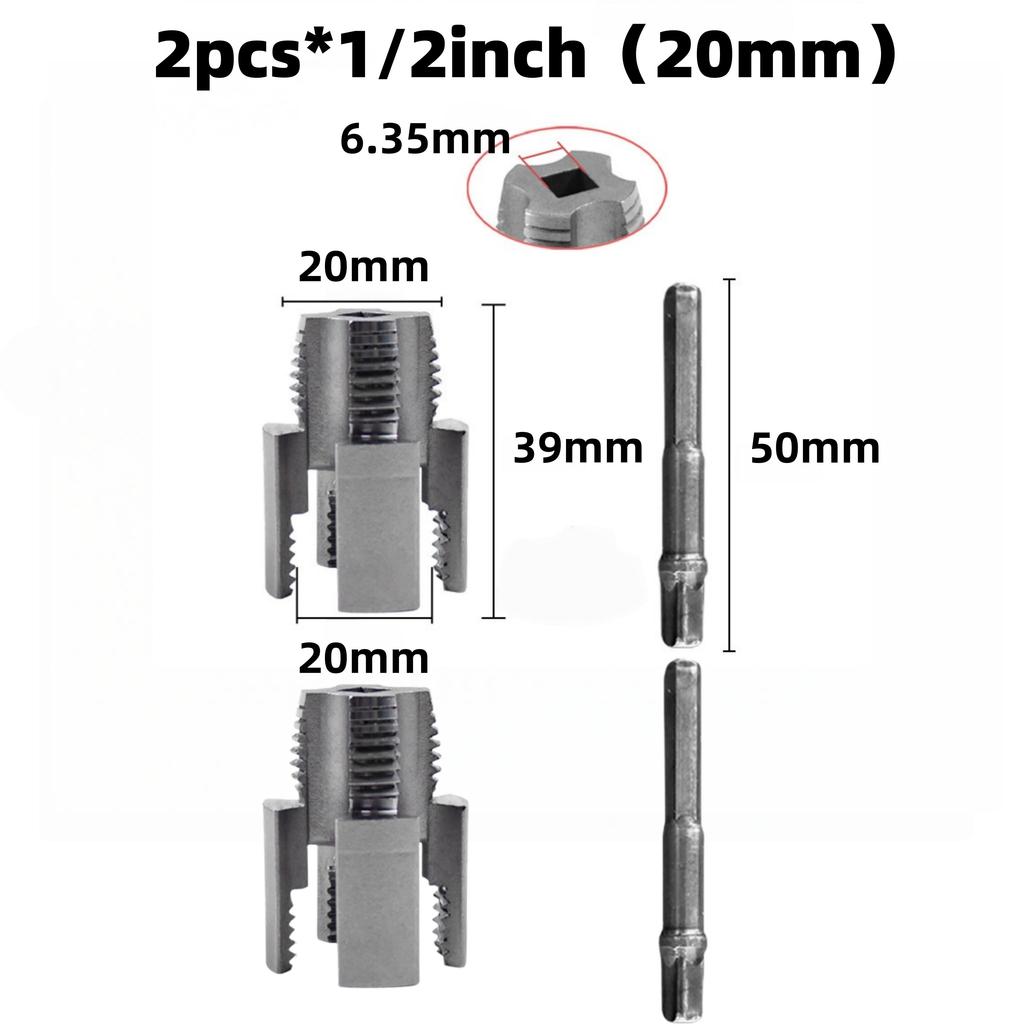 Rohrgewindeschneider Rohrgewindereparaturwerkzeug 1/2", 3/4"