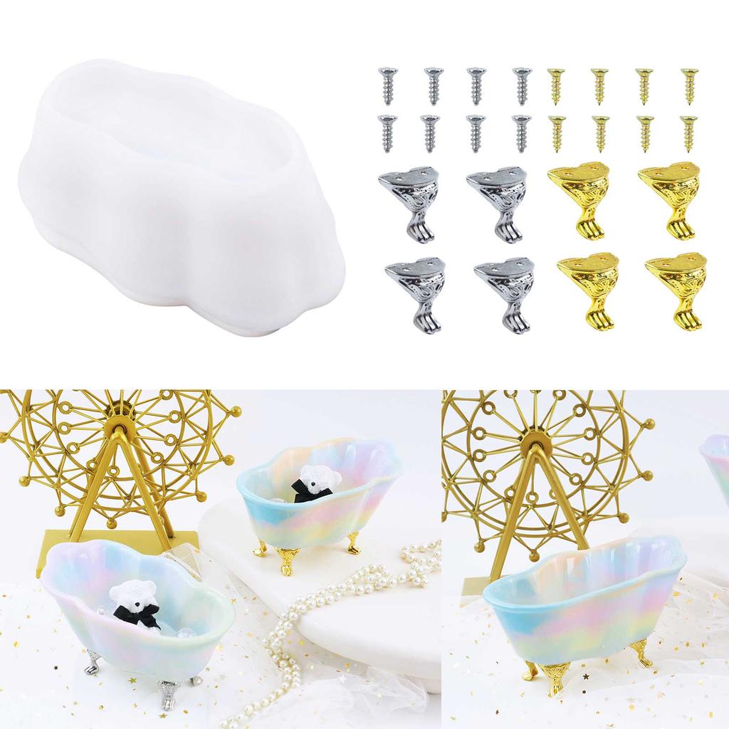 Soap Dish Tray Resin Mold Handmade Soap Box Silicone Mold Casting Epoxy Rings Dish Holders DIY Craft Jewelry Making