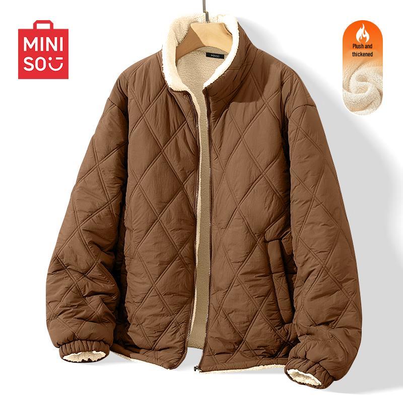 MINISO Men's Thickened Stand-Collar Quilted Puffer Jacket
