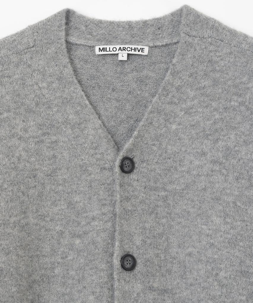 MILLO ARCHIVE Crop Move V-Neck Cardigan [Melange Gray]