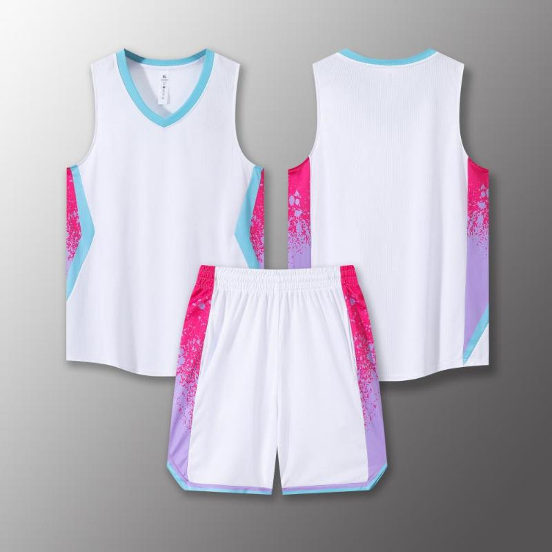 

Children s School Basketball Uniform Multicolor Basketball Sport Set University College Basketball Team Clothes 5XL білий