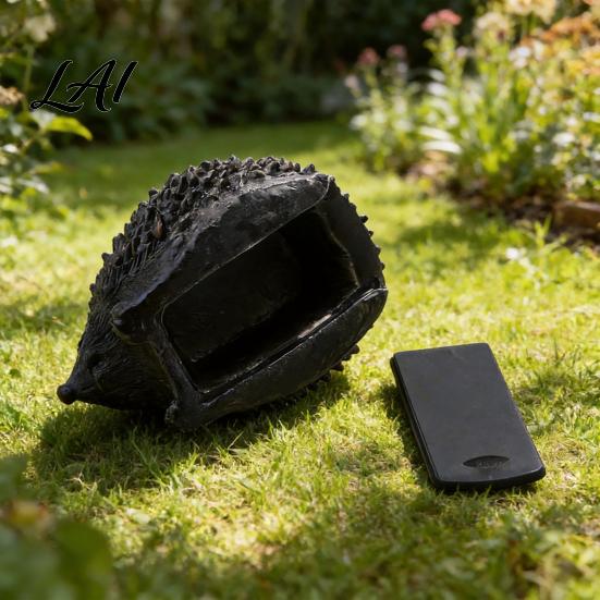Realistic Hedgehog Home Decor Resin Statue Storage Ornament Waterproof Box for Garden Garden Animal Figurine Indoor Outdoor Landscape Decoration