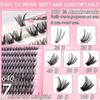 Wispy Style 3D Faux Mink Lash 3D Volume DIY Lash Extension Kit Eye Makeup Tools  Personal Care