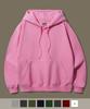 Original Plain [Fleece-Lined] Loose Fit Hoodie Pink Oghd1934