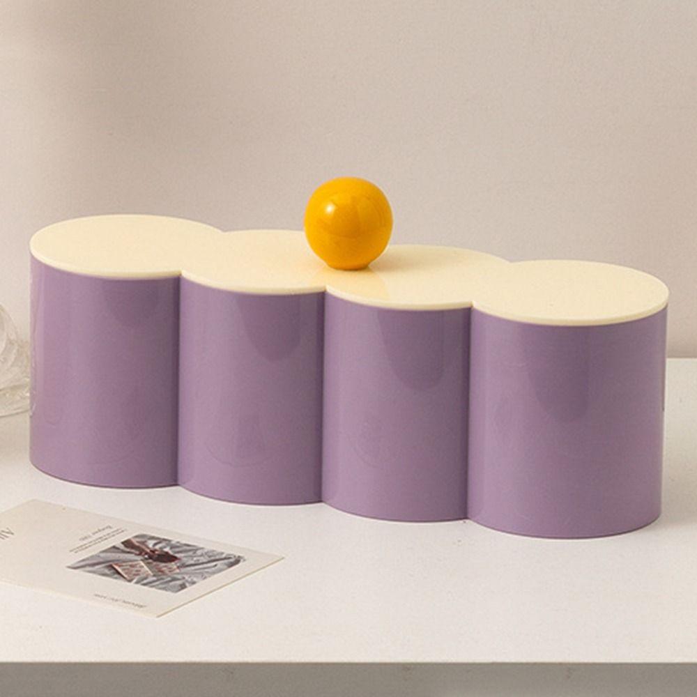 Plastic Cute Toothpick Box Dust Proof Makeup Organizer Cotton Swab Holder Household