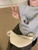 Spring/Summer 2025 Korean Cartoon Bear Embroidered Loose Short Sleeve T-Shirt for Women