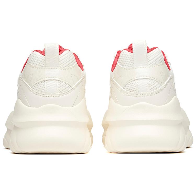 Anta Life Collection Life Cushioning Slip Resistant Abrasion Resistant Low Top Chunky Sneakers Women's Ivory White 122018887-1