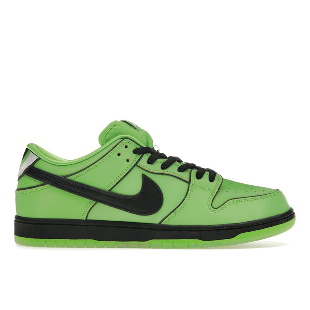 Nike The Powerpuff Girls X Dunk Low Pro SB QS Buttercup Unisex Sneakers Green Mean-Green Black FZ8319-300