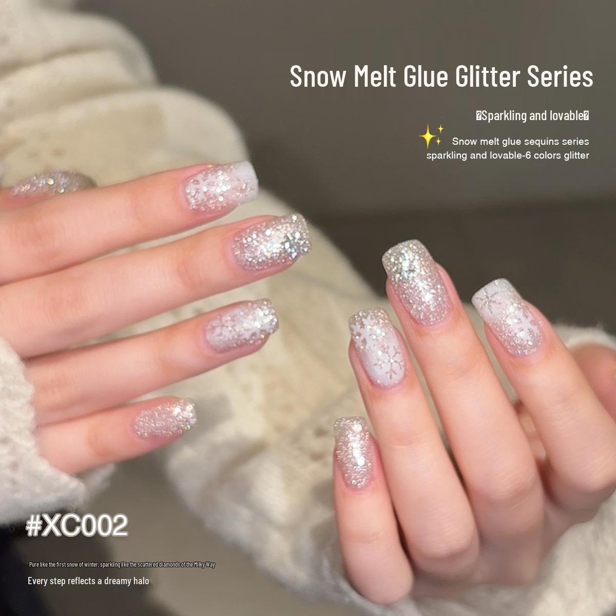 KaSi Snow Velvet 2026 Super Sparkle Glitter Nail Polish Gel - Winter Whitening Fine Glitter Nail Art Special.