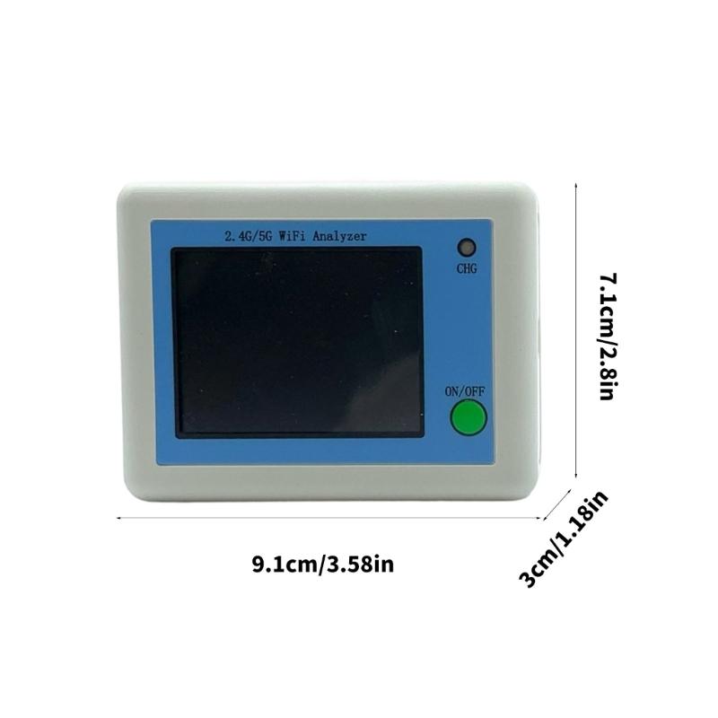 Portable WIFI Signal Scanner 2.4Ghz/5Ghz WIFI Signal Usage Analyzable Router Management Assistant WIFI Signal Tester