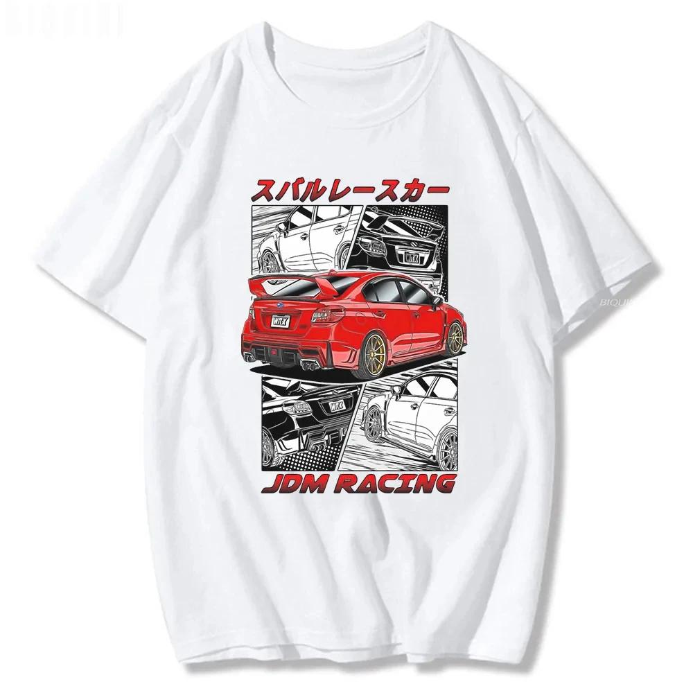 Divertente Maglietta Classica Initial D Girocollo Manica Corta Top Comodo 100% Cotone Estiva da Uomo Piccola Fresca Maglietta Tendenza Moda Maglietta