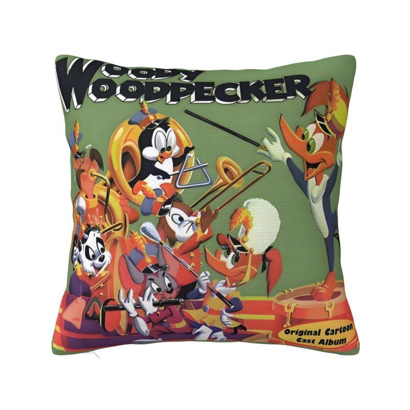 Custom Disney Woody Woodpecker IX Pillow Case for Sofa Cartoon Kawaii Anime Nordic Cushion Cover Soft Pillowcase