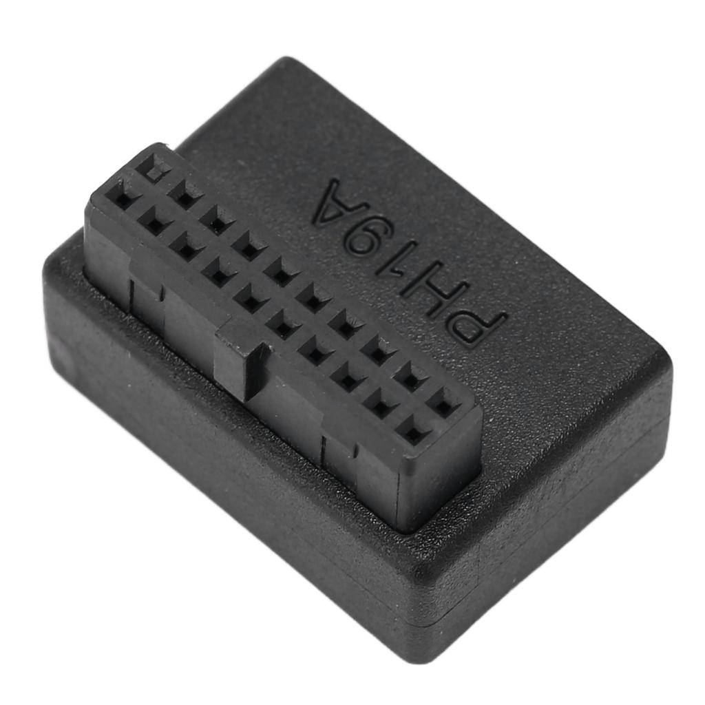 USB Front Panel Adapter Front Panel Socket 90 Degrees  Elbow USB3.0 19Pin To 20Pin Header Adapter for PC