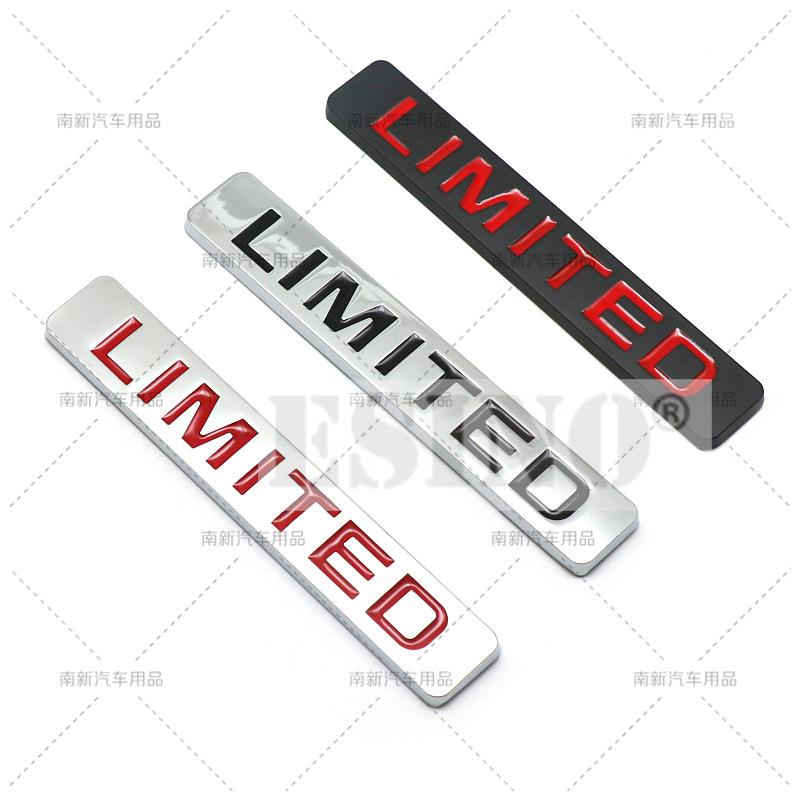 Car Styling 3D Limited Trunk Zinc Alloy Adhesive Emblem Fender Rear Body Tailgate Badge For Jeep Cherokee Compass Wrangler