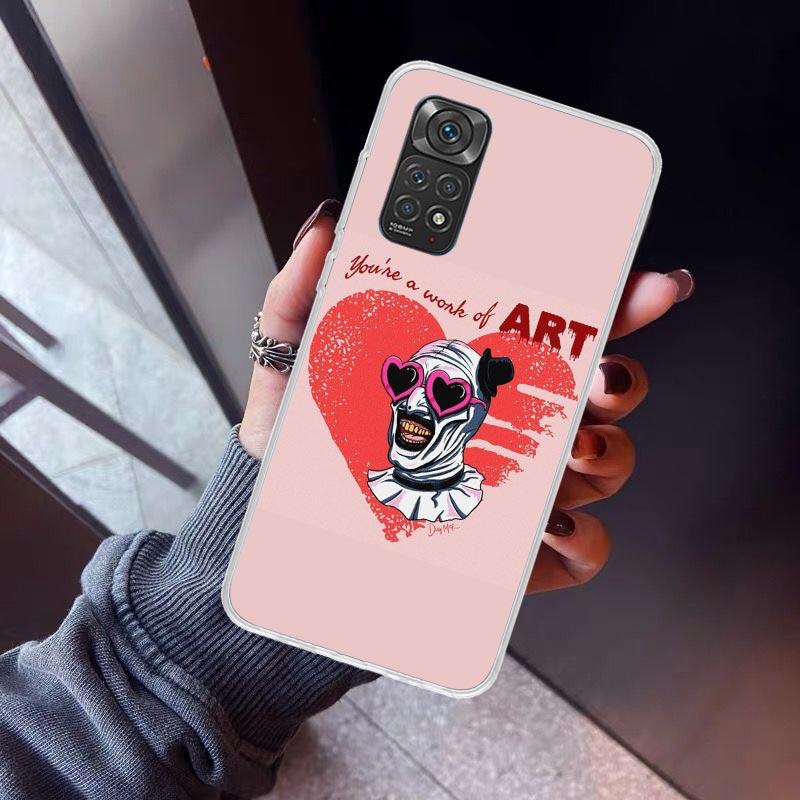 Horror Movie Terrifier Phone Case For Xiaomi Redmi Note 15 14 14S 13 12S 12 Pro Plus 11S 11 10S 10 4G Cover 11E 11T 5G Print Fun
